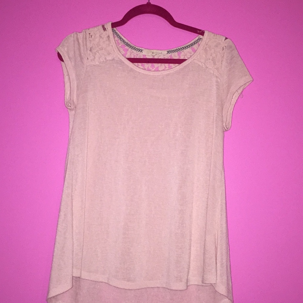 light pink blouse